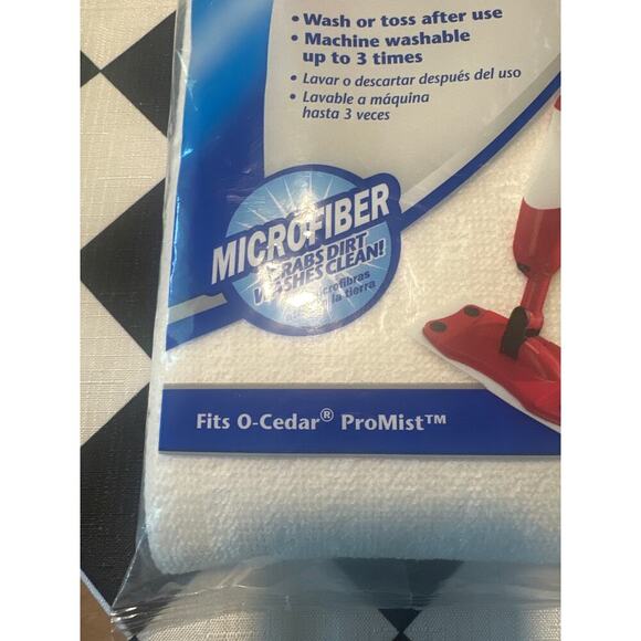 O Cedar Pro Mist microfiber refills set of 10 New machine washable - Picture 4 of 4